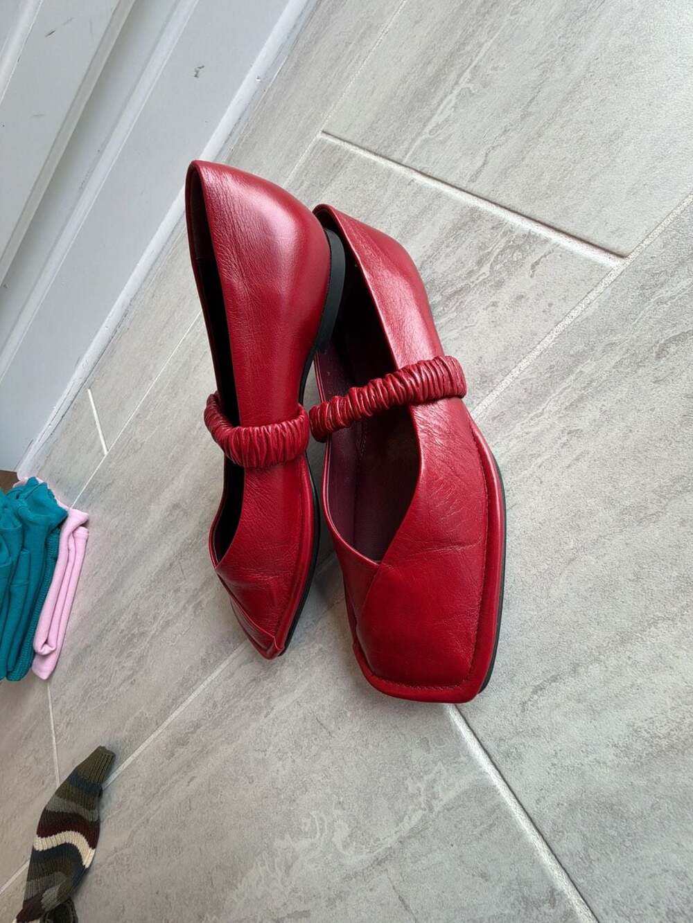 Alohas Lautan Leather Ballet Flat in Red - Picture 3 of 6